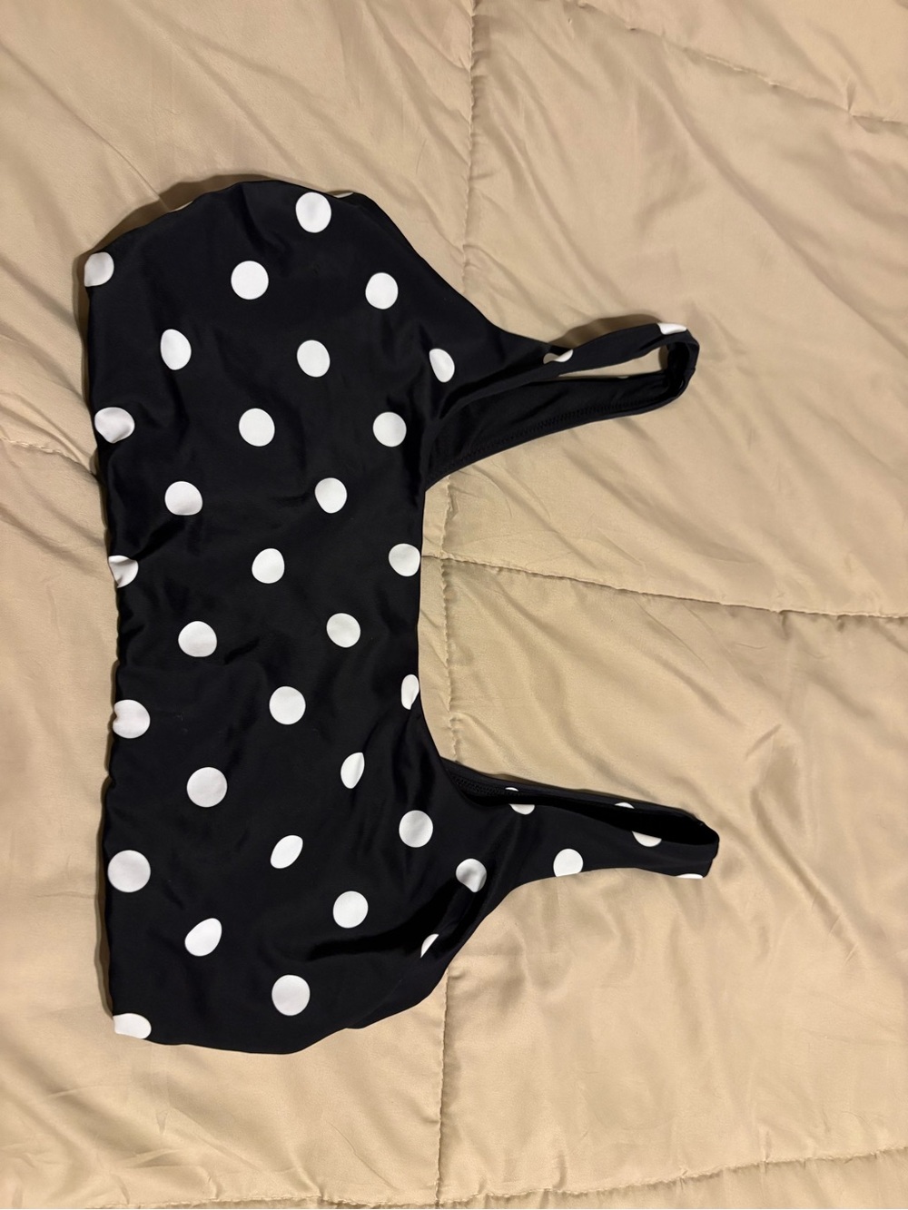 Victoria's Secret Black & White Polka Dot Bikini Top separate